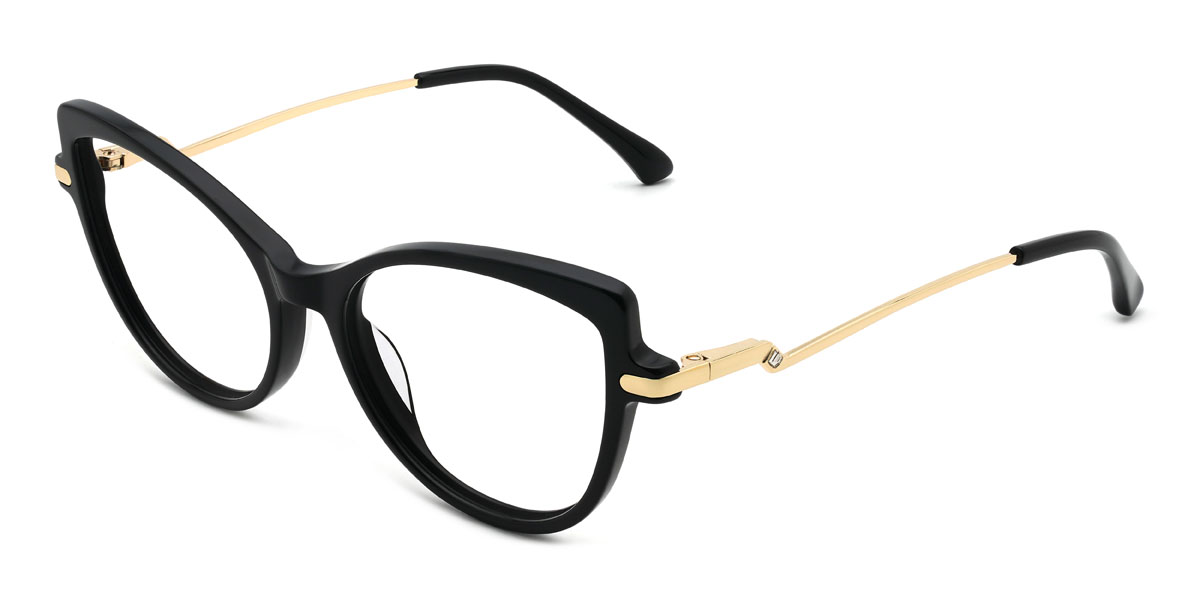 Arany fekete Momina Szemüveg - Cat Eye Glasses