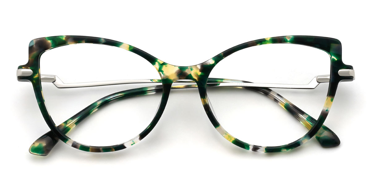 Zöld teknősbéka Momina Szemüveg - Cat Eye Glasses
