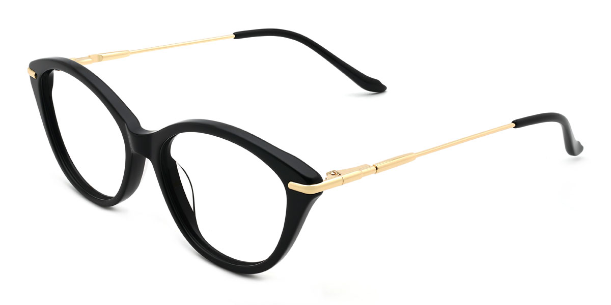 Arany Fekete Trixie Szemüveg - Cat Eye Glasses