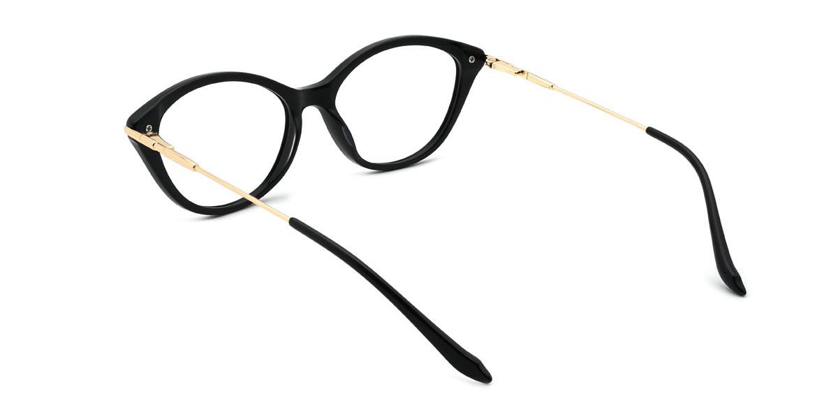 Arany Fekete Trixie Szemüveg - Cat Eye Glasses