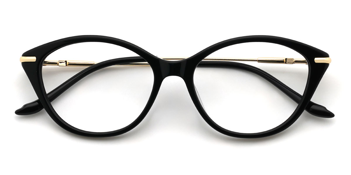 Arany Fekete Trixie Szemüveg - Cat Eye Glasses