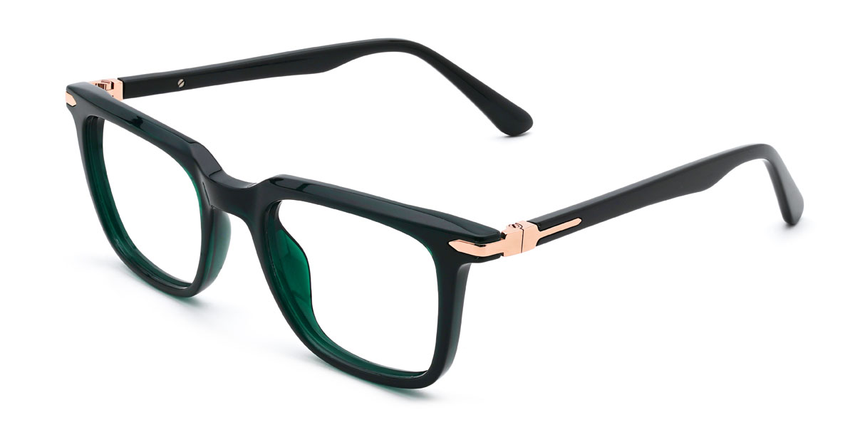 Mély zöld Kemper Szemüveg - Rectangle Glasses
