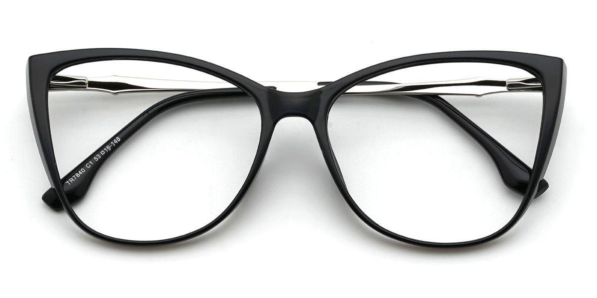 Fekete Thelma Szemüveg - Cat Eye Glasses
