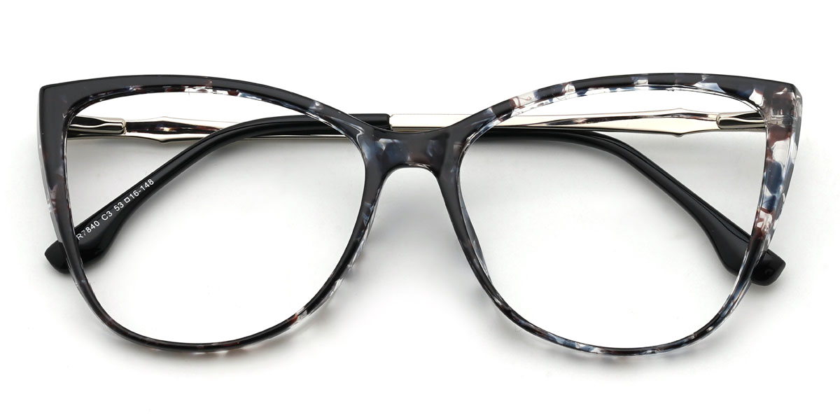 Fekete teknősbéka Thelma Szemüveg - Cat Eye Glasses