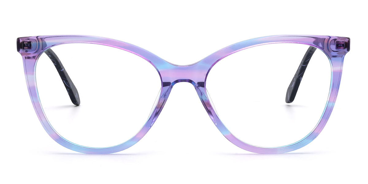lila kék Aleksa Szemüveg - Oval Glasses