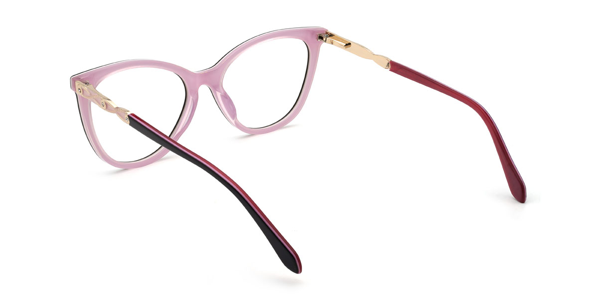 Fekete rózsaszín Aleksa Szemüveg - Oval Glasses