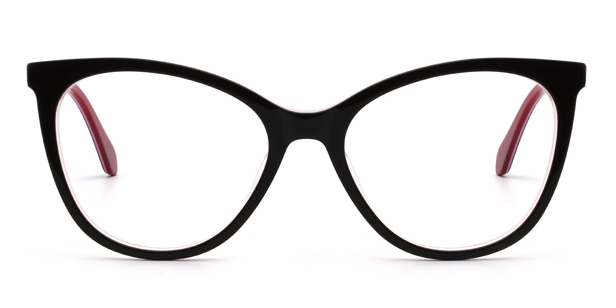 Fekete rózsaszín Aleksa Szemüveg - Oval Glasses