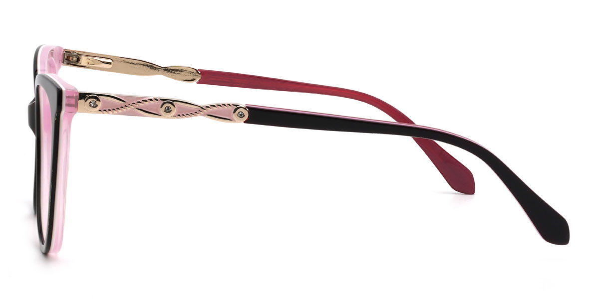 Fekete rózsaszín Aleksa Szemüveg - Oval Glasses