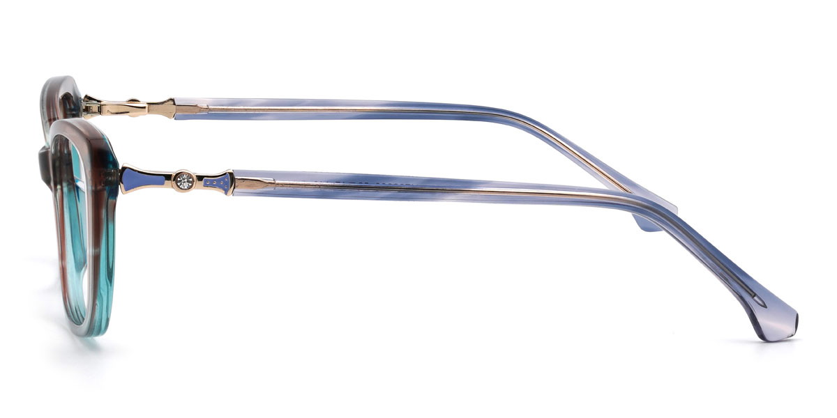 Barna kék Delfina Szemüveg - Rectangle Glasses