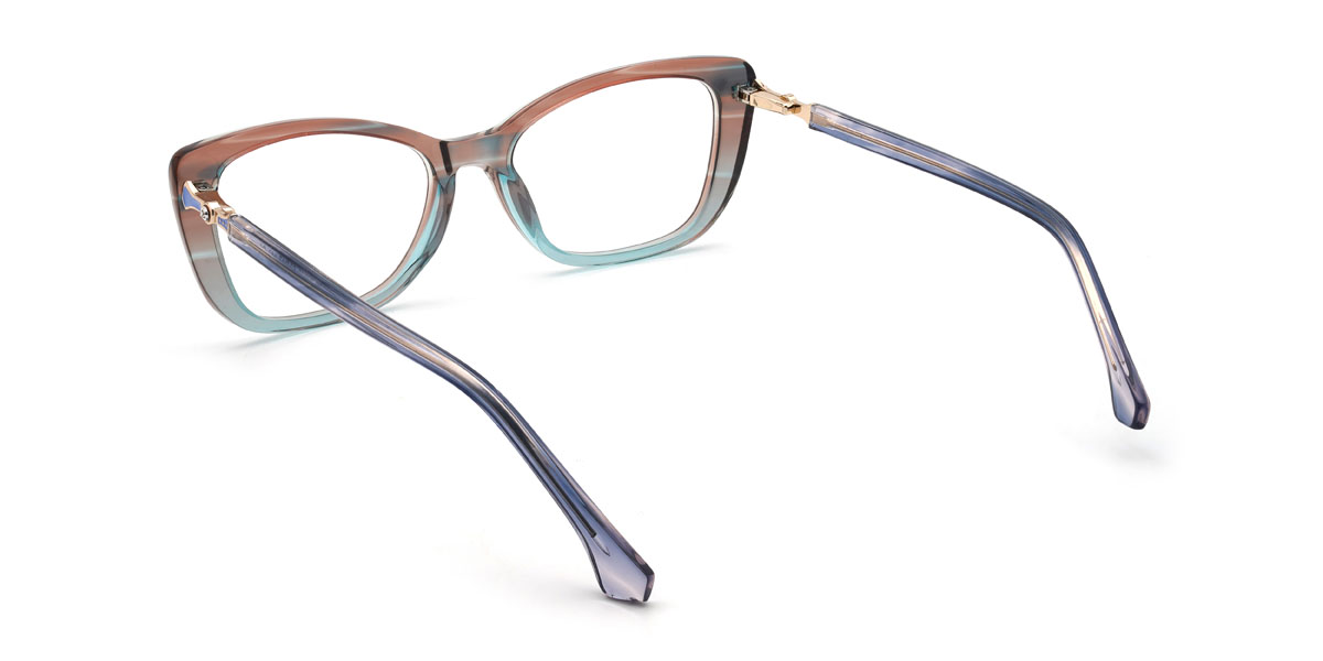 Barna kék Delfina Szemüveg - Rectangle Glasses