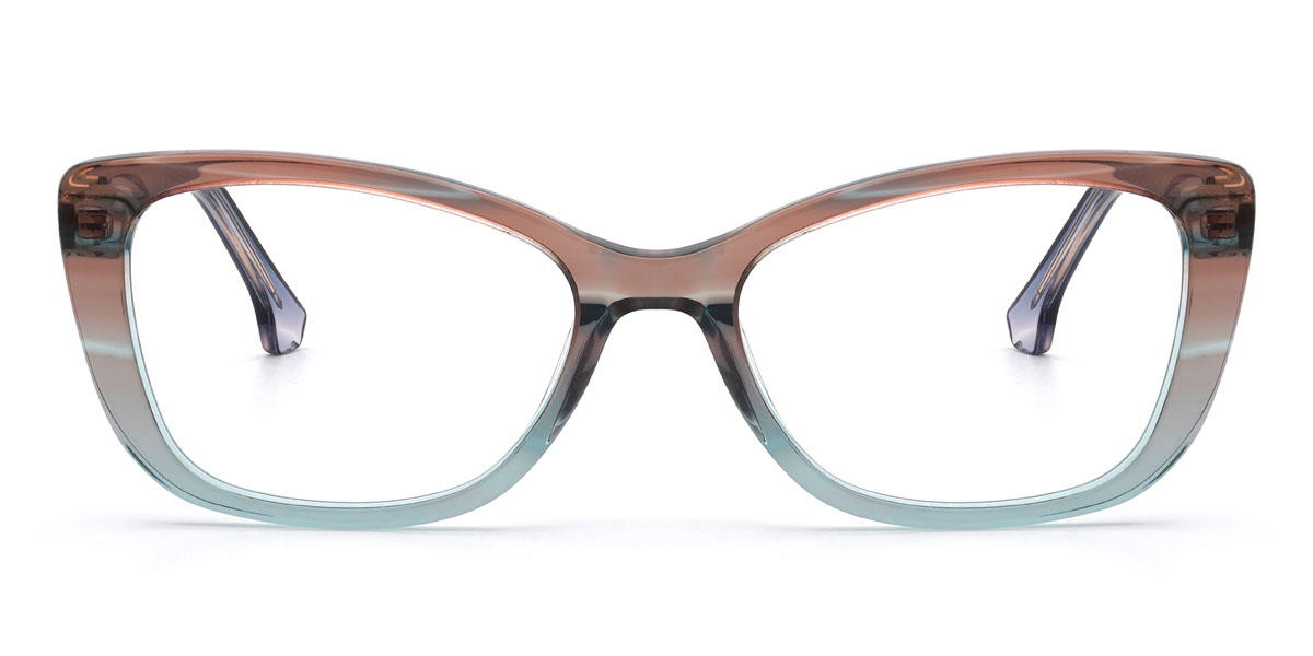 Barna kék Delfina Szemüveg - Rectangle Glasses