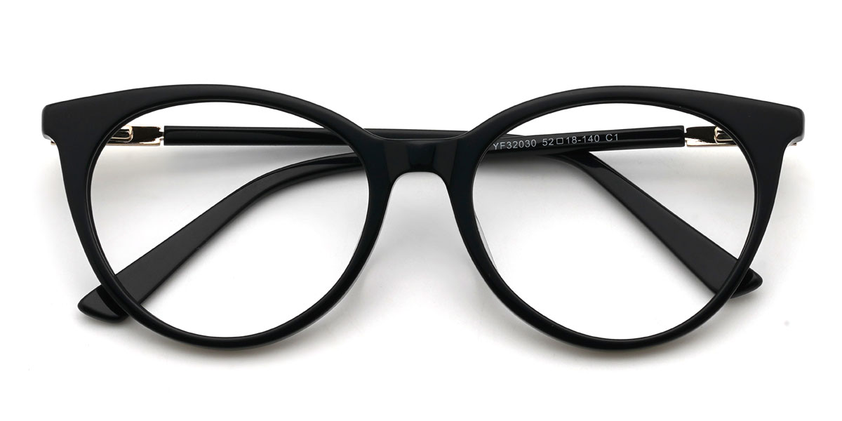 Fekete Josslyn Szemüveg - Oval Glasses