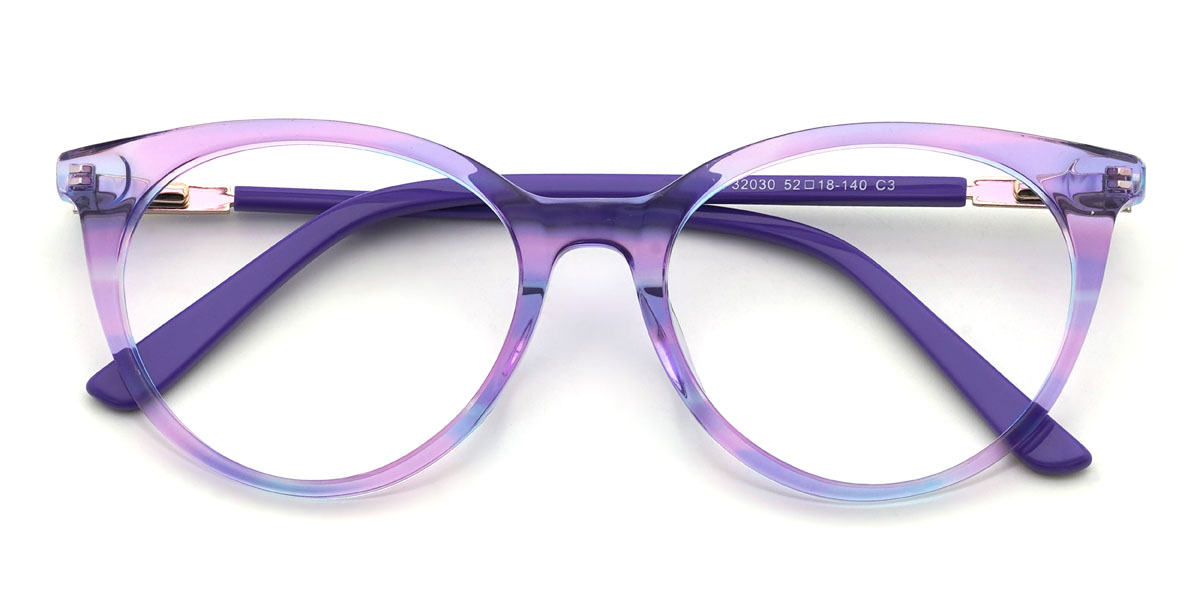 lila kék Josslyn Szemüveg - Oval Glasses