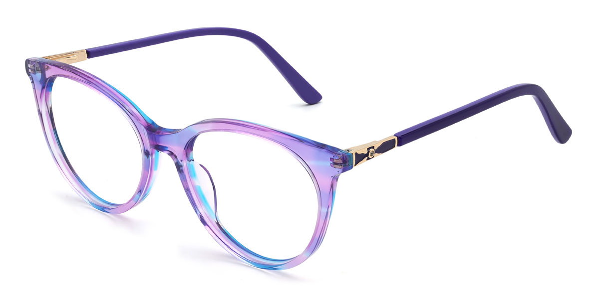 lila kék Josslyn Szemüveg - Oval Glasses