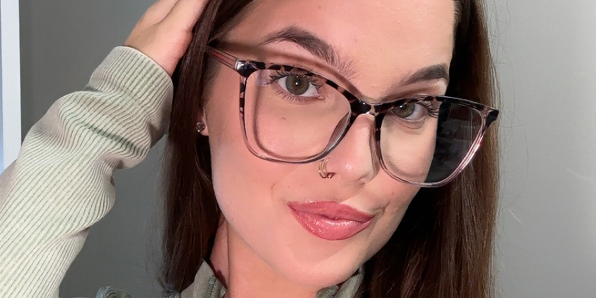 Teknősbéka lila Ligeia Szemüveg - Rectangle Glasses