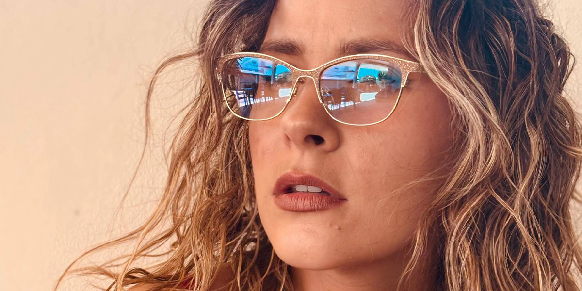 Rose Gold Alma Glasses - Rectangle Glasses