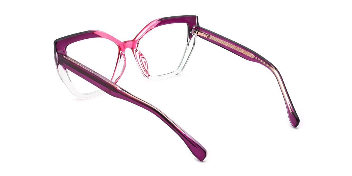 Lila rózsaszín Helena Szemüveg - Square Glasses