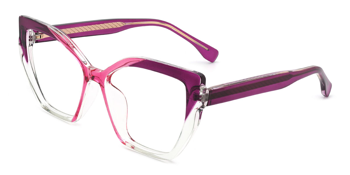 Lila rózsaszín Helena Szemüveg - Square Glasses