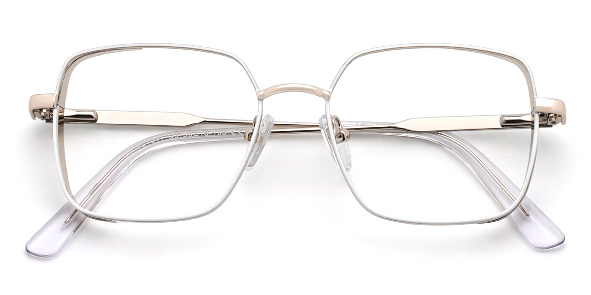 Weiß April Brille - Rectangle Glasses