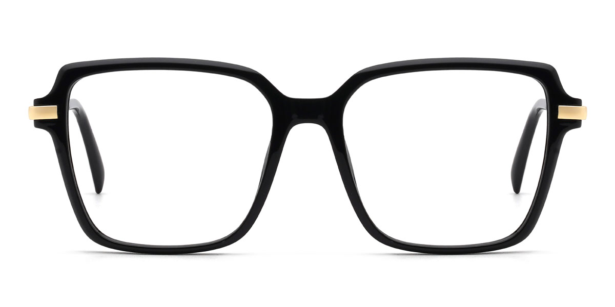 Čierny Valkyrie - Rectangle Glasses