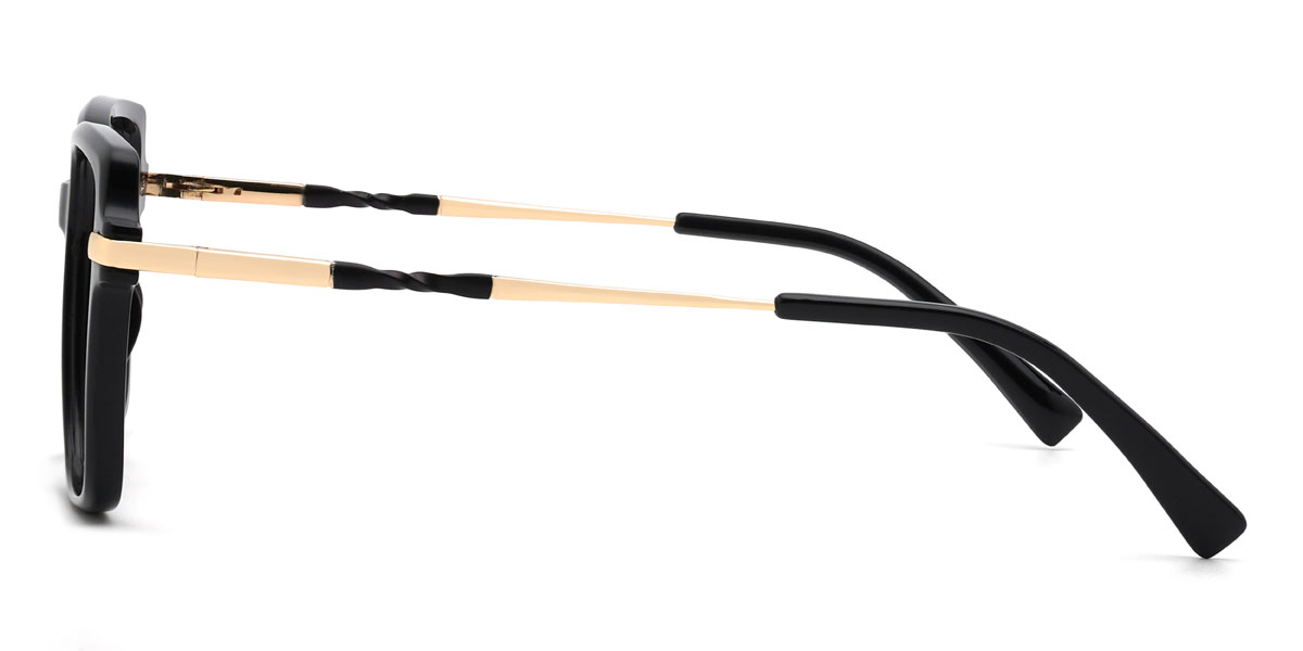 Noir Valkyrie Lunettes - Rectangle Glasses