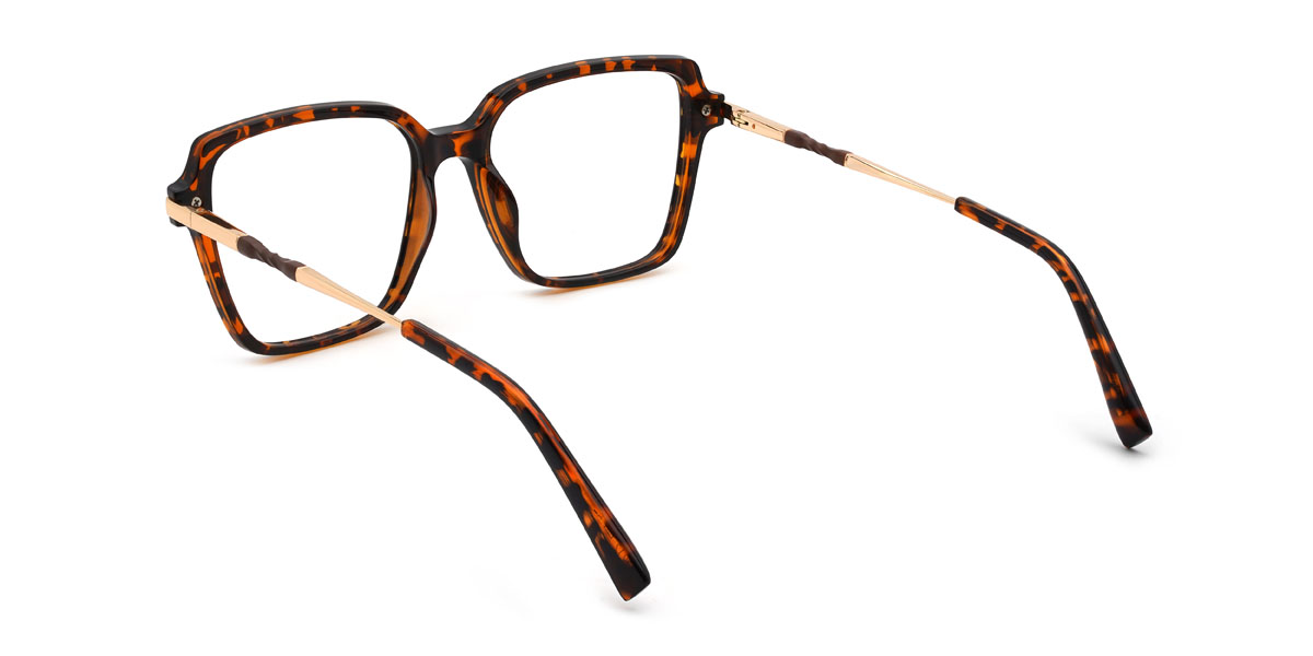 Tortoiseshell Valkyrie Glasses - Rectangle Glasses