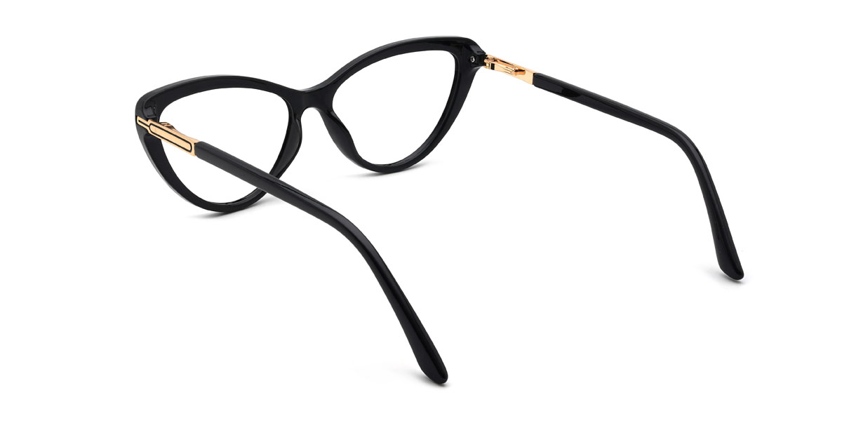 Black Maddux Glasses - Cat Eye Glasses