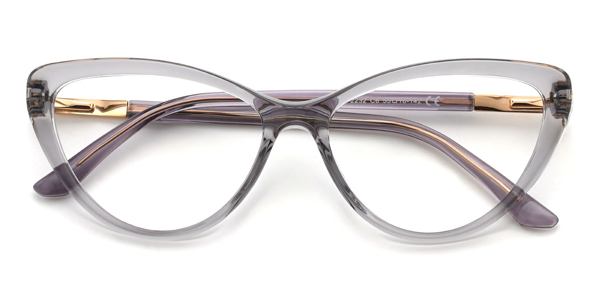 Átlátszó szürke Maddux Szemüveg - Cat Eye Glasses
