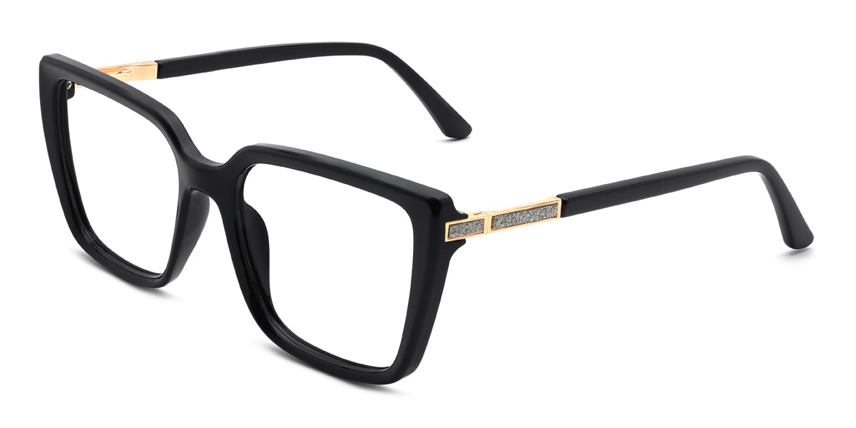 Black Emely Glasses - Rectangle Glasses