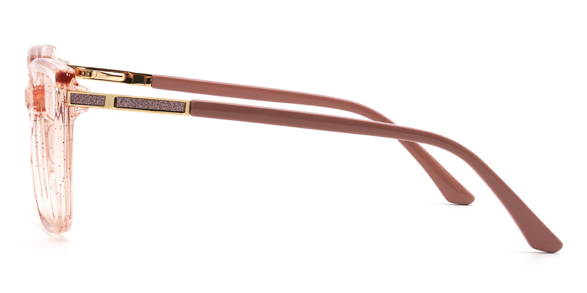 Light Pink Emely Glasses - Rectangle Glasses