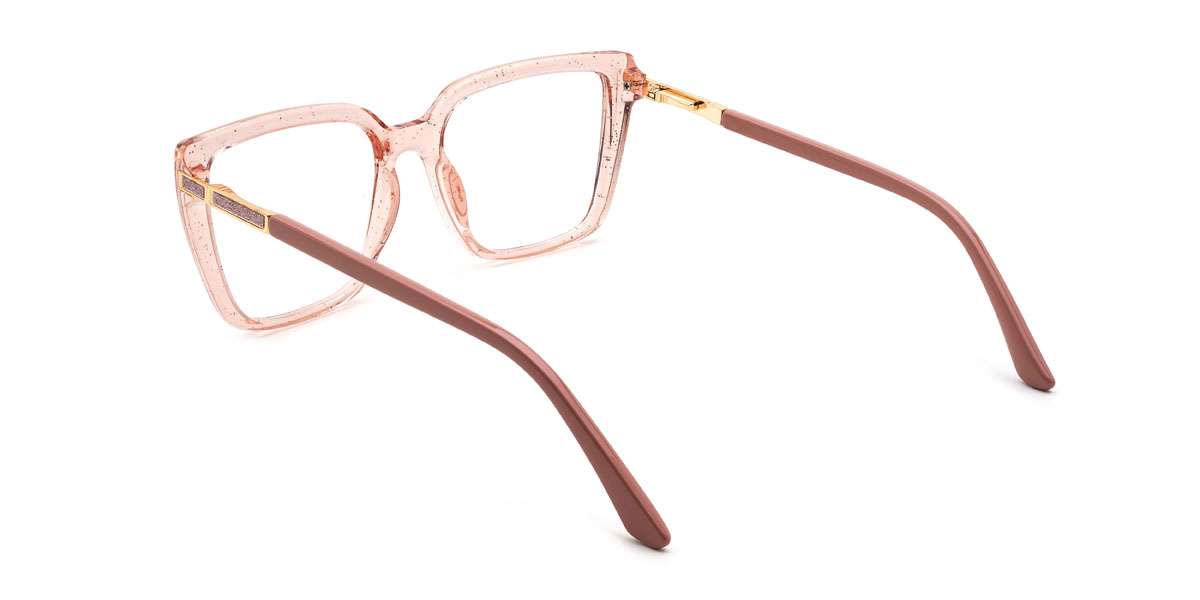 Light Pink Emely Glasses - Rectangle Glasses