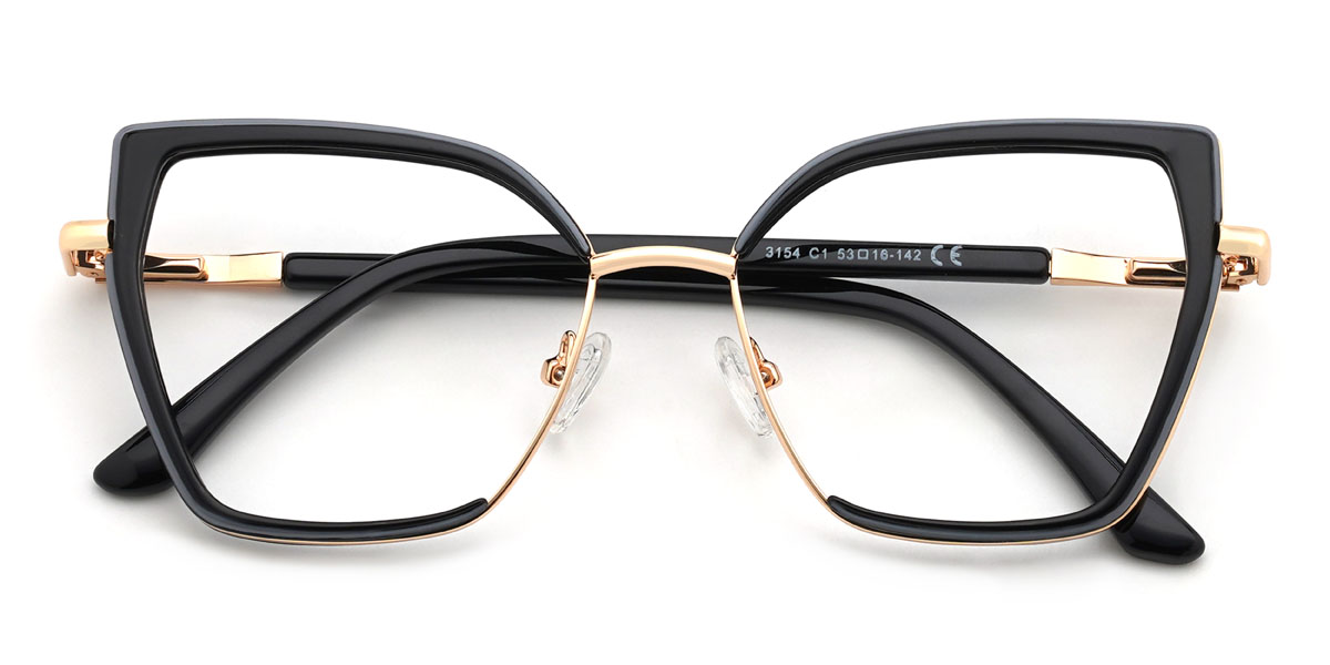 Negro Mikhail Gafas - Cat Eye Glasses