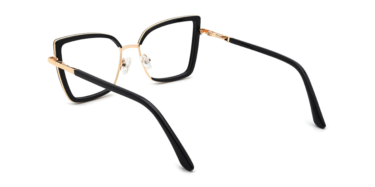 Čierny Catarina Okuliare - Cat Eye Glasses