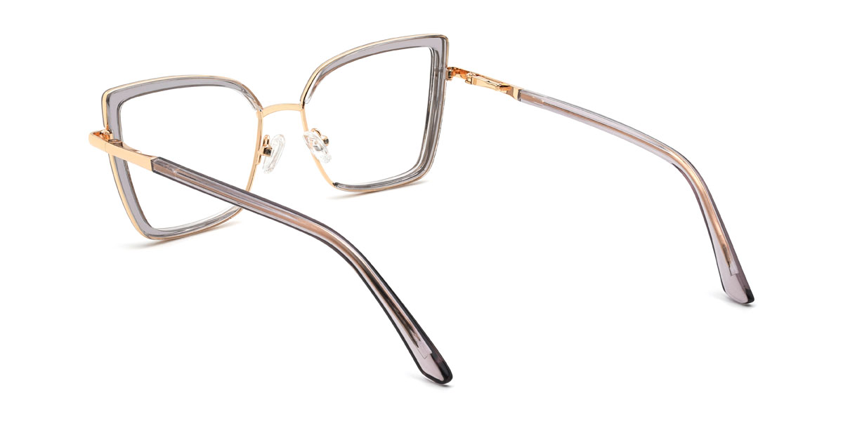 Klar Grau Catarina Brille - Cat Eye Glasses