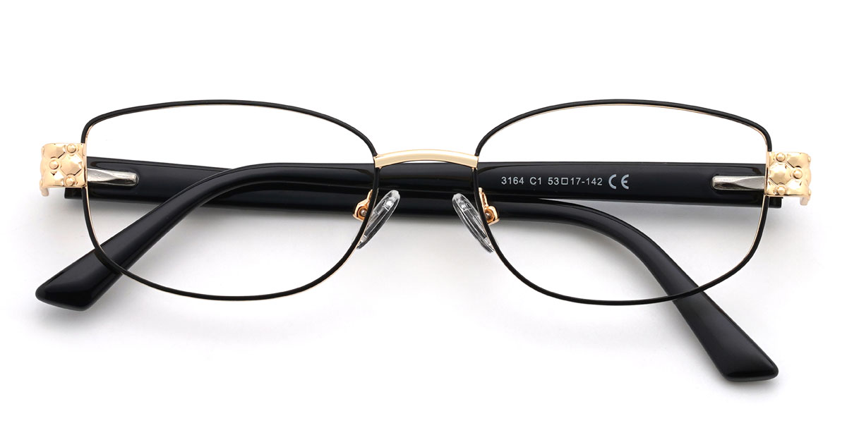 Fekete Nader Szemüveg - Rectangle Glasses