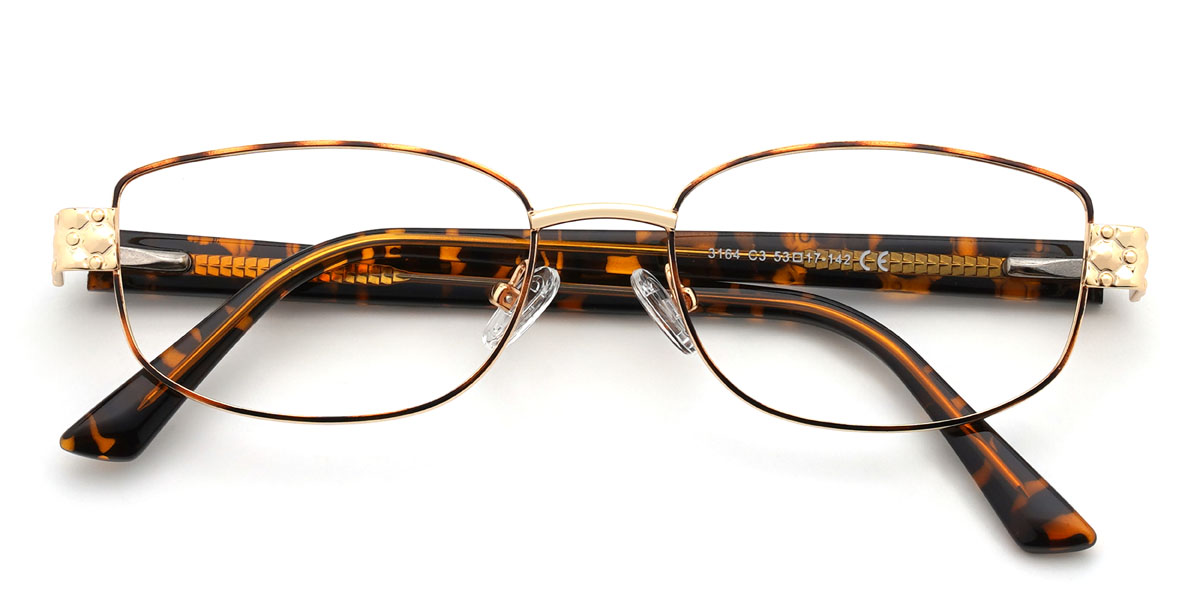Tortoiseshell Nader Glasses - Rectangle Glasses