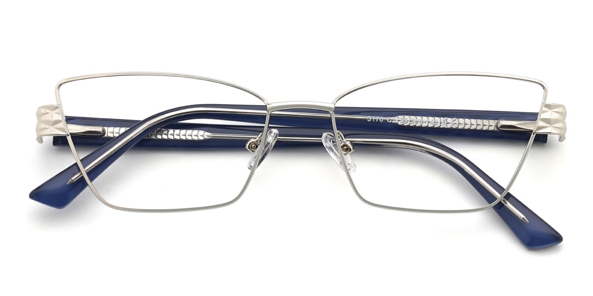 Ezüst Gianluca Szemüveg - Rectangle Glasses