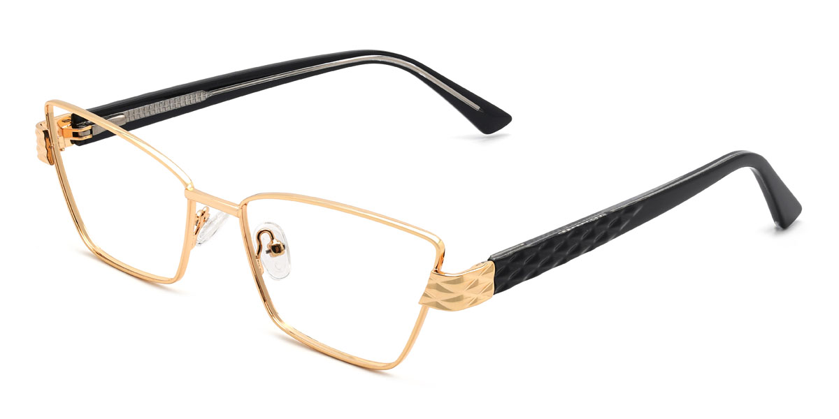 Gold Gianluca Glasses - Rectangle Glasses