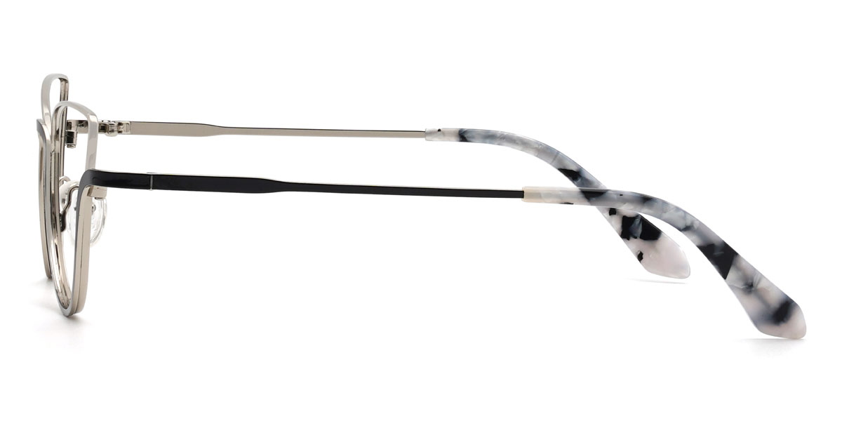 Fekete ezüst Jenny Szemüveg - Cat Eye Glasses