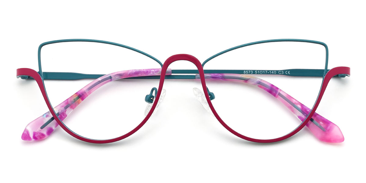 Blue Pink Jenny Glasses - Cat Eye Glasses