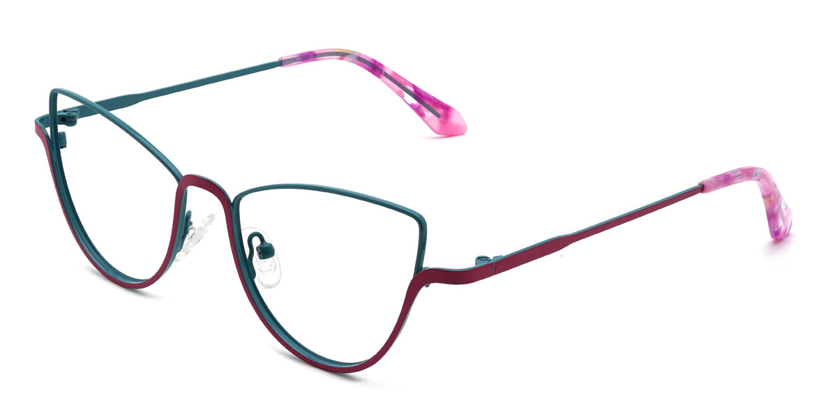 Blue Pink Jenny Glasses - Cat Eye Glasses