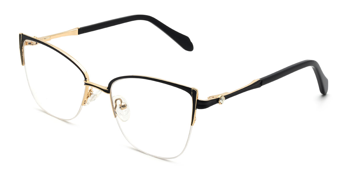 Schwarz Noora Brille - Cat Eye Glasses