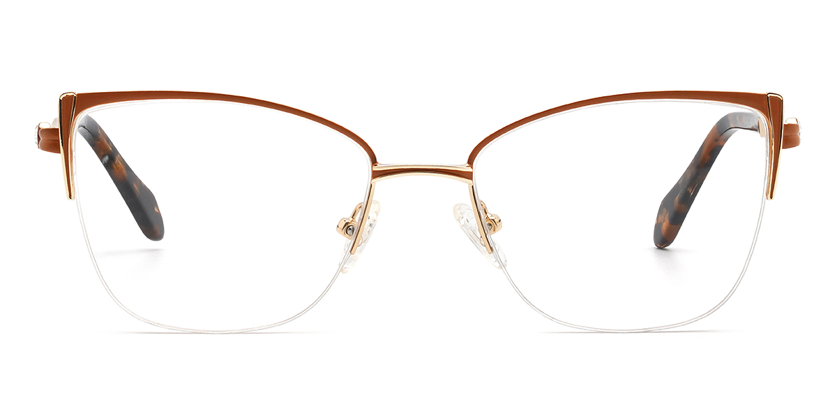 Hnedý Noora - Cat Eye Glasses