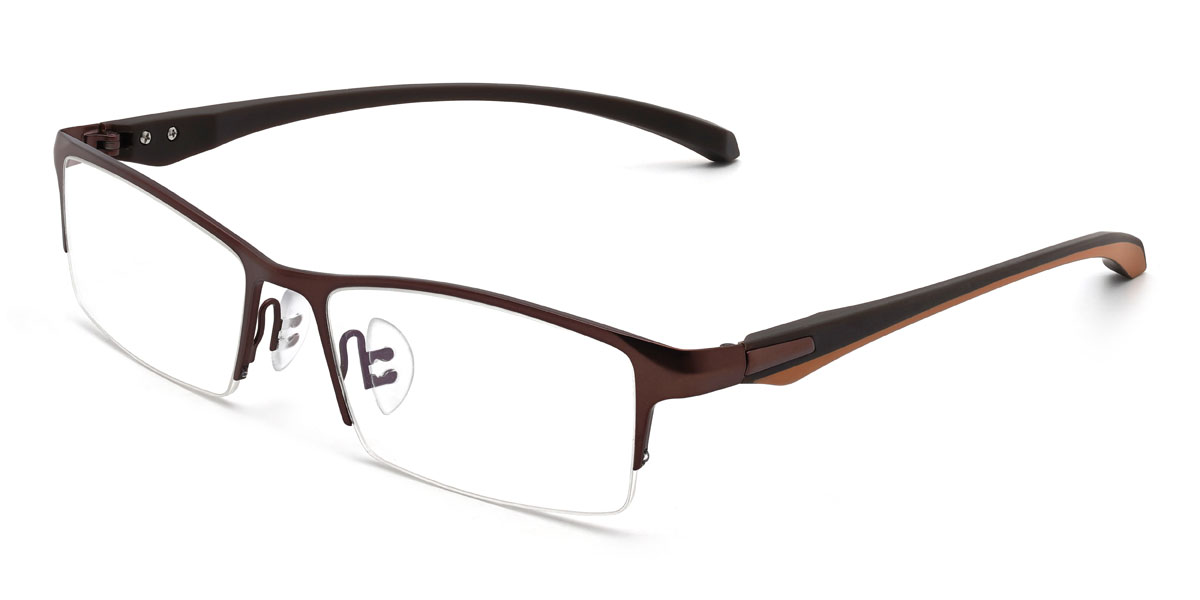 Marron Danilo Lunettes - Rectangle Glasses
