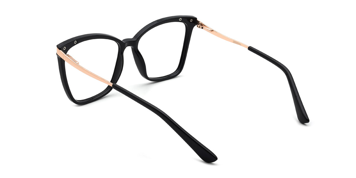 Negro Kashmir Gafas - Square Glasses