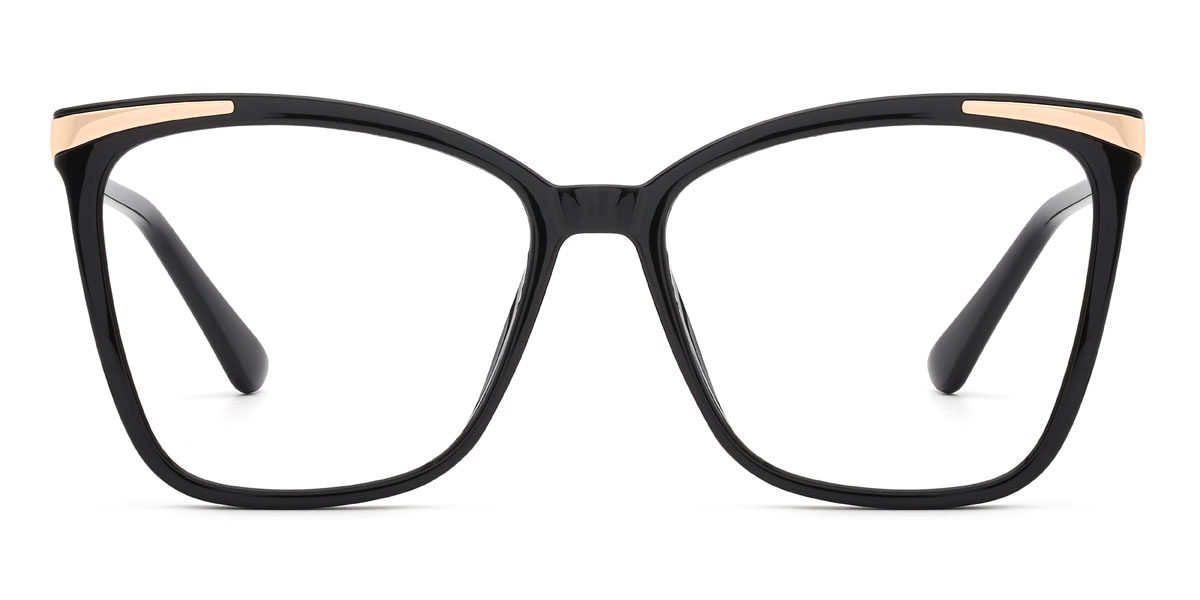 Čierny Kashmir - Square Glasses