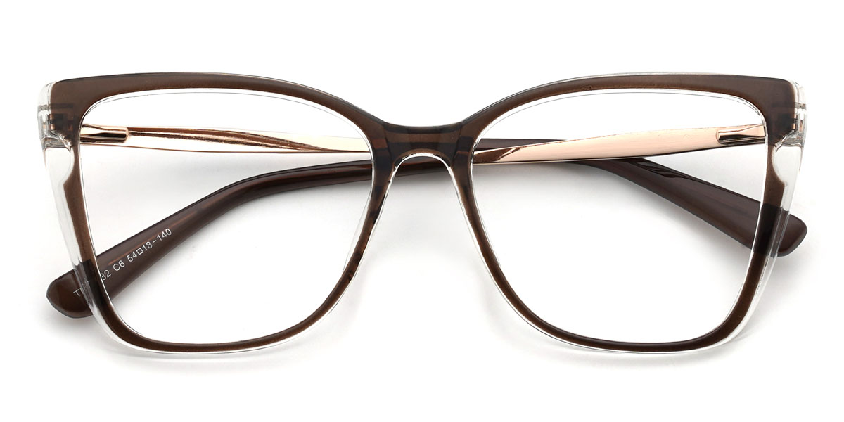 Marrón Shalom Gafas - Square Glasses