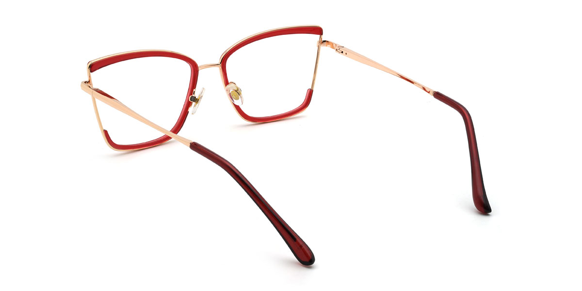 Arany piros Carlee Szemüveg - Rectangle Glasses