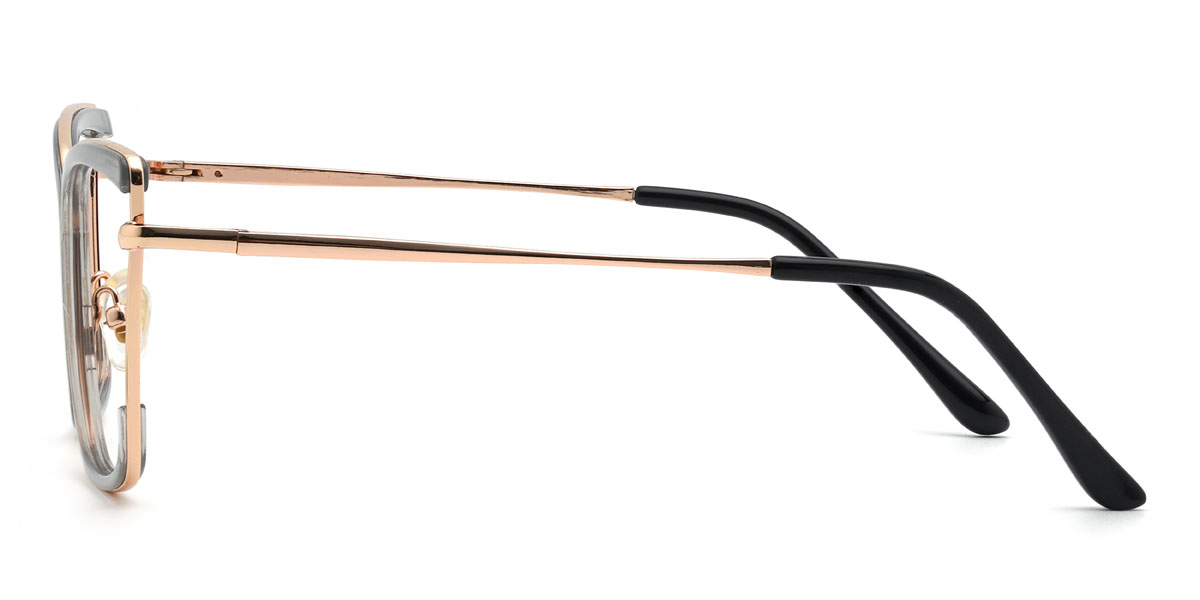 Gold Grey Carlee Glasses - Rectangle Glasses