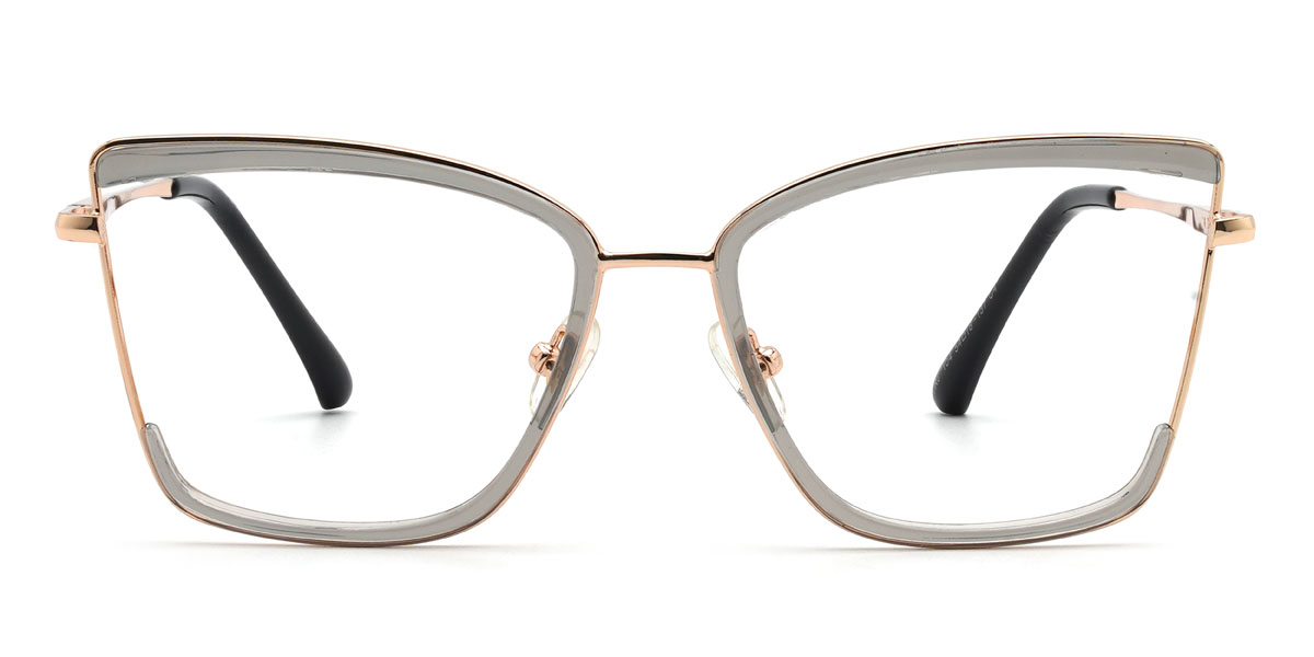 Ouro Cinza Carlee - Rectangle Glasses